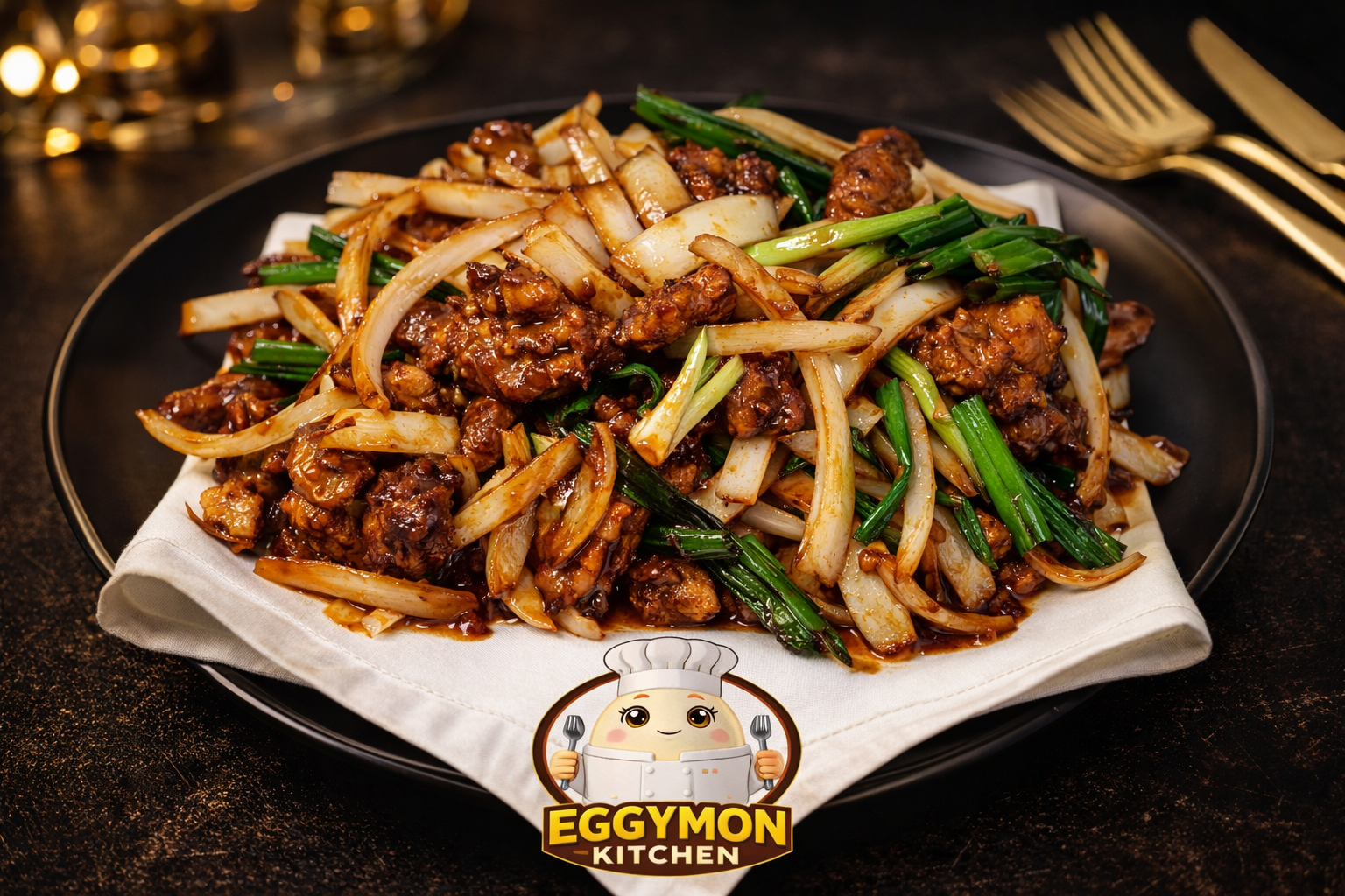 Stir-fried beef and vegetables from the Eggymon gallery