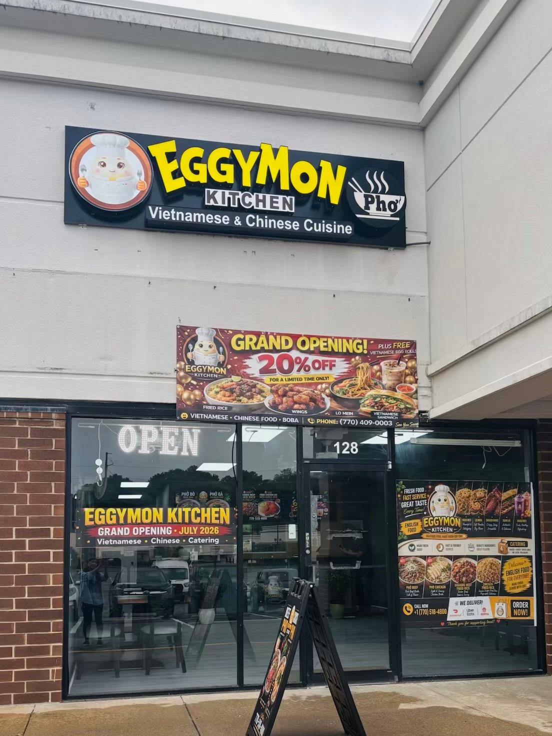 Eggymon Kitchen storefront on Holcomb Bridge Road